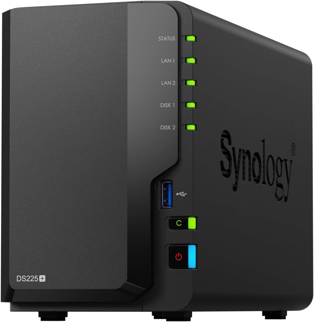 Synology DiskStation DS225+ /SATA / 2-Bays / USB / LAN / Desktop Synology DiskStation DS225+ /SATA / 2-Bays / USB / LAN / Desktop
